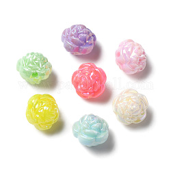 Opake Legierung Perlen, ab Farbe plattiert, Rose, Mischfarbe, 11.5x11 mm, Bohrung: 1.5 mm, ca. 926 Stk. / 500 g