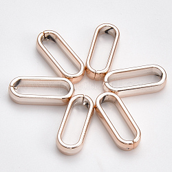 Пластиковое соединительное кольцо ccb, для изготовления кабельных цепей, овальные, розовое золото , 29x12x6 мм, внутренней меры: 23x7 мм
