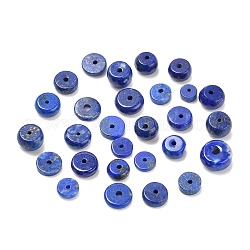 Lapis lazuli perle naturali, tondo piatto / rondelle, 5~7.5x1.5~4.5mm, Foro: 0.8~1.8 mm