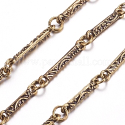 Handmade Alloy Chains, Unwelded, Cadmium Free & Nickel Free & Lead Free, Antique Bronze, 4.6mm, 3x15mm, 1m/strand