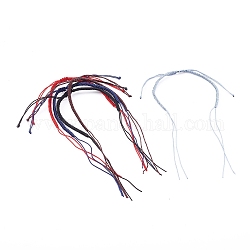 Изготовление плетеных браслетов из нейлоновой нити, разноцветные, 1-3/8 дюйм (3.55~5.05 см)
