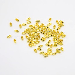 Connettori di ferro catena palla, oro, 5x2mm, misura per catena a sfera da 1.5 mm