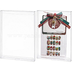 Benecreat 10pcs rechteck pvc transparente geschenkboxen 20x14x1.8cm klar hochzeitsbevorzugungsboxen für bonbon schokolade geschenkverpackung postkarte