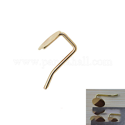 Legierungshaarstick Zubehör, mit Tablett, Licht Gold, Fach: 14 mm, 25.5x12 mm, 10 Stück / Beutel