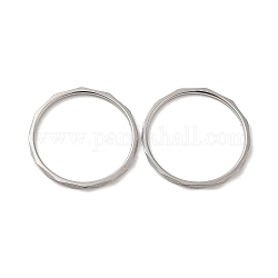 304 anillo de dedo de acero inoxidable, color acero inoxidable, nosotros tamaño 9 (18.9 mm)