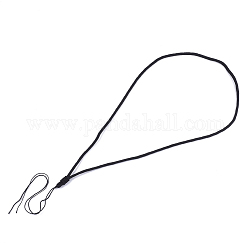 Ожерелье шнура нейлона делает, чёрные, 25.9 дюйм ~ 26.7 дюйма (66~68 см), 3~4мм