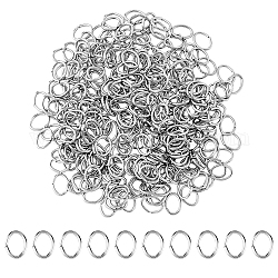 DICOSMETIC 1000Pcs Open Jump Rings O Rings 21 Gauge Oval Rings Connectors Split Rings 3mm Stainless Steel Jump Rings Connector Rings Small Open Ring for Jewelry Making Necklace Repair