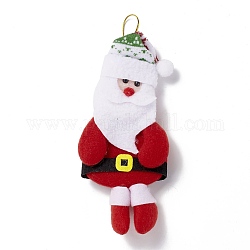 Рождественские подвесные украшения из нетканого материала, С пластиковыми глазами, Дед Мороз, огнеупорный кирпич, 190 мм
