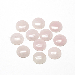 Природного розового кварца кабошонов, полукруглые / купольные, 16x6 мм
