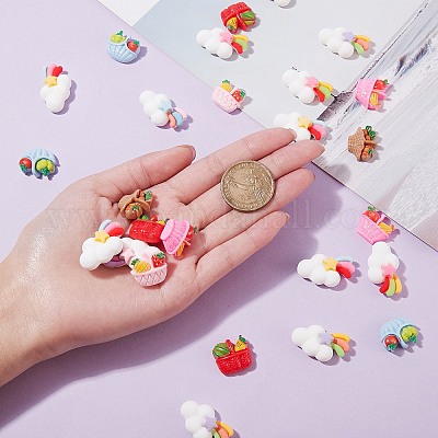 Кабошоны из смолы в стиле 40 шт. RESI-SZ0001-37-1