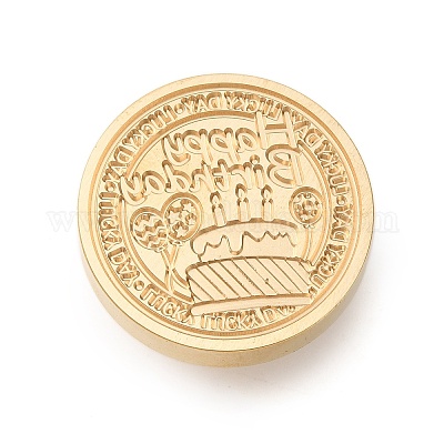 Золотые тона сургучной печати AJEW-U008-02G-04-1