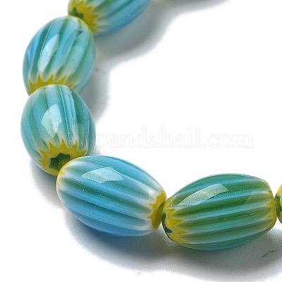 Ручной работы millefiori стеклянные бусины нитки LAMP-F035-12H-1