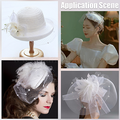 Эластичные ленты из полиэстера с декоративной сеткой DIY-GF0009-01B-1