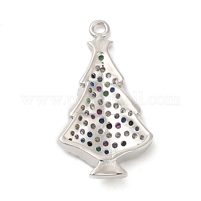 Подвески из кубического циркония с покрытием из латуни KK-R150-07P-1