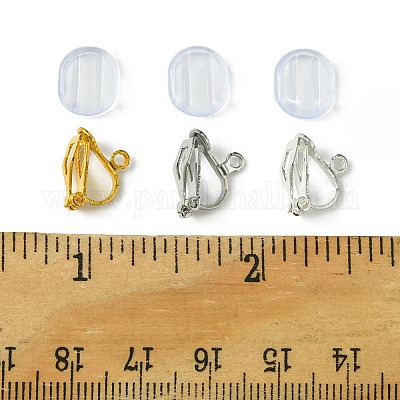 12шт 3 цвета латунные клипсы для серег KK-FS0001-28-1
