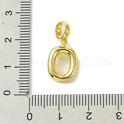 Покрытие стойки латунь с АБС-пластиком жемчуг европейские подвески KK-G501-02O-G-1