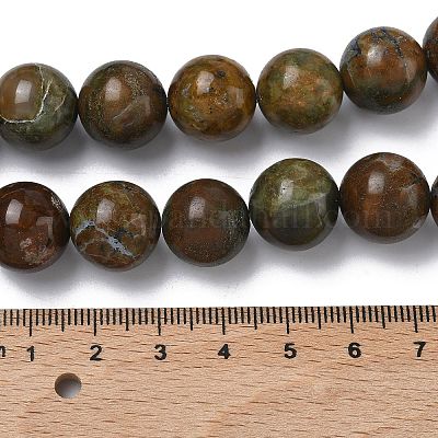 Естественный зеленый опал бисер нитей&nbsp;G-K365-F04-14mm-1