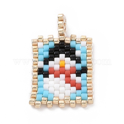 Рождественская тема ручной работы Миюки японский семенной ткацкий станок узор бисер PALLOY-MZ00060-03-1