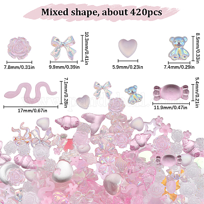 6 пакетик кабошонов из смолы MRMJ-SC0001-23-1