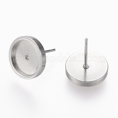 Серьги-гвоздики из нержавеющей стали 304 STAS-L195-02A-1