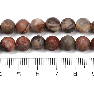 Натуральные дендритные нити из бисера яшмы G-F591-24-8mm-1