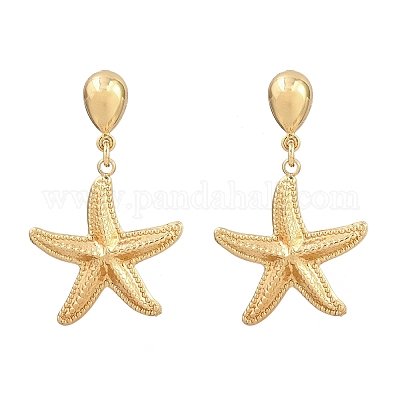 Серьги-гвоздики из нержавеющей стали 304 EJEW-P325-05A-G-1