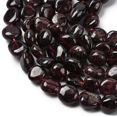 Гранат природный бисер нитей G-B161-B11-1