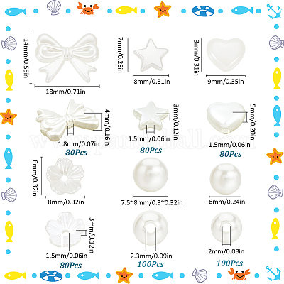 Абс пластиковые жемчужные бисера KY-SC0002-28A-1
