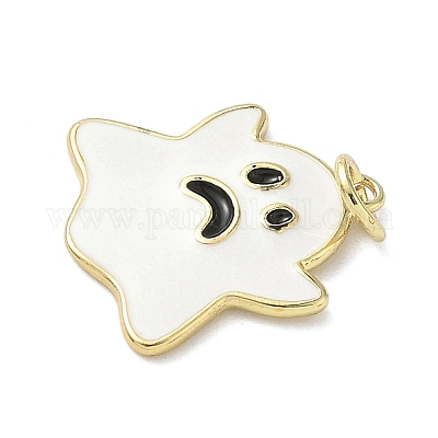 Подвески из латуни и эмали на тему Хэллоуина KK-L248-01G-05-1