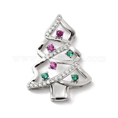 Латунные микро проложить кубического циркония подвески KK-L258-01P-B01-1