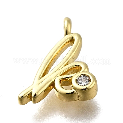 Латунные микро проложить кубического циркония подвески KK-B132-12G-K-1