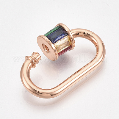 10 orecchini a forma di fiore in oro con pavé di zirconi cubici: perni in ottone placcato oro vero 18 carati (GB-4036) - Italia