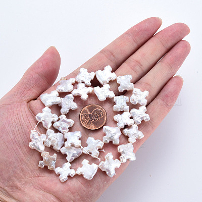 Природные Кеши жемчуг пряди PEAR-S020-S01-1