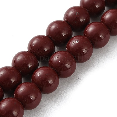 Нити синтетических немагнитных гематитовых бусин G-C248-F01-4mm-1