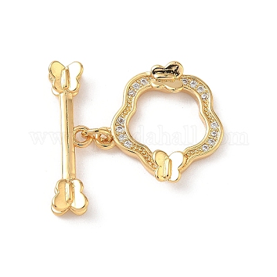 Латунные застежки-молнии из прозрачного кубического циркония KK-D504-07G-1