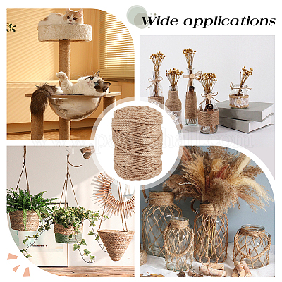 100 м джутовый витой шнур&nbsp;OCOR-WH0078-470A-1