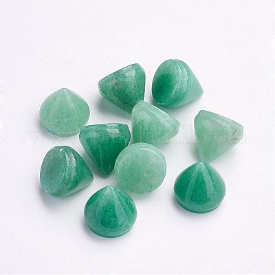 Естественный зеленый авантюрин кабошонов G-P287-B05-1