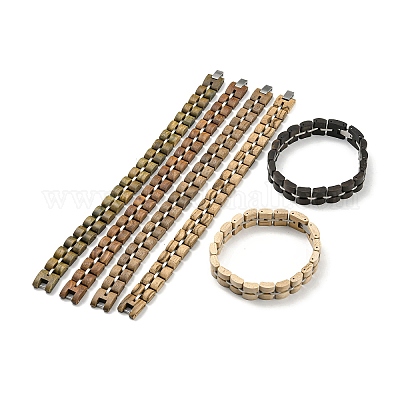 Деревянные браслеты для часов для женщин и мужчин BJEW-M306-01P-1