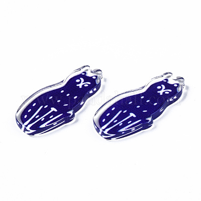 Прозрачного акрилового кабошонов KY-Q058-033A-1