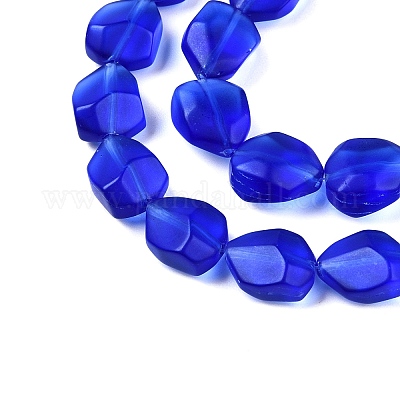 Матовые стеклянные бусины GLAA-T023-30F-1