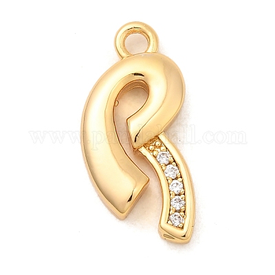 Латунные микро проложить кубического циркония подвески KK-C117-12G-R-1