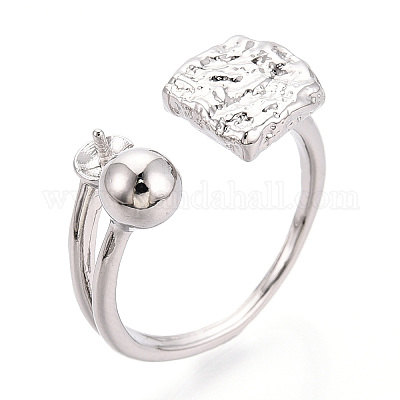 Квадратные латунные колышки для колец KK-N274-20P-1