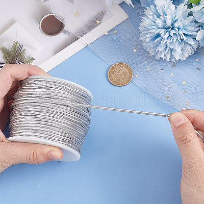 Резиновый эластичный шнур для бусин длиной 30 м. EW-WH0020-02-1