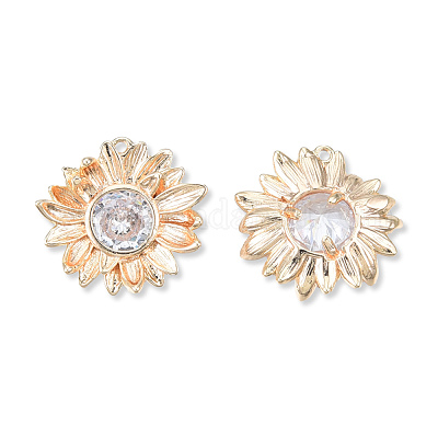 Подвески из латуни с прозрачным фианитом KK-N232-468-1