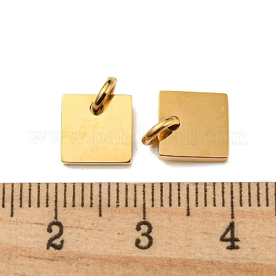 304 нержавеющая сталь штамповка пустые бирки брелоки STAS-L022-181G-1