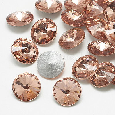 Заостренные заднее стекло горный хрусталь кабошоны RGLA-T086-12mm-08-1