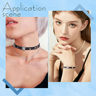 30 шт. 3 стиля подвески-слайдеры из сплава со стразами FIND-SC0010-34-1