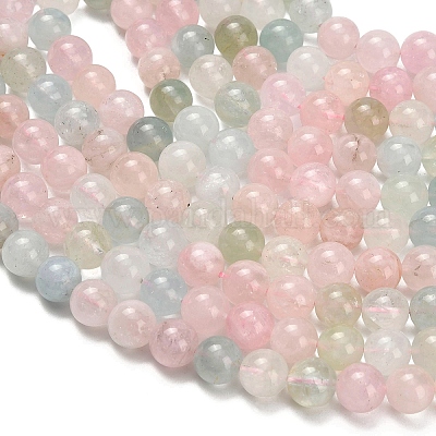 Природные морганит нитей бисера G-H329-C10-8mm-A-1