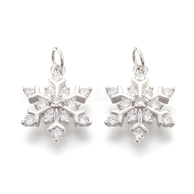 Латунные микро проложить кубического циркония подвески KK-F774-10P-NR-1