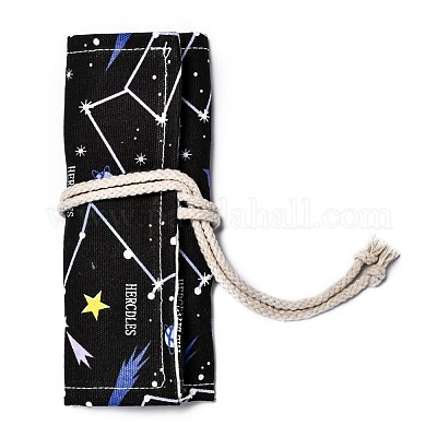 Multi-use Roll Up Pencil Case Pen Curtain for Coloring Pencil Holder  Organizer